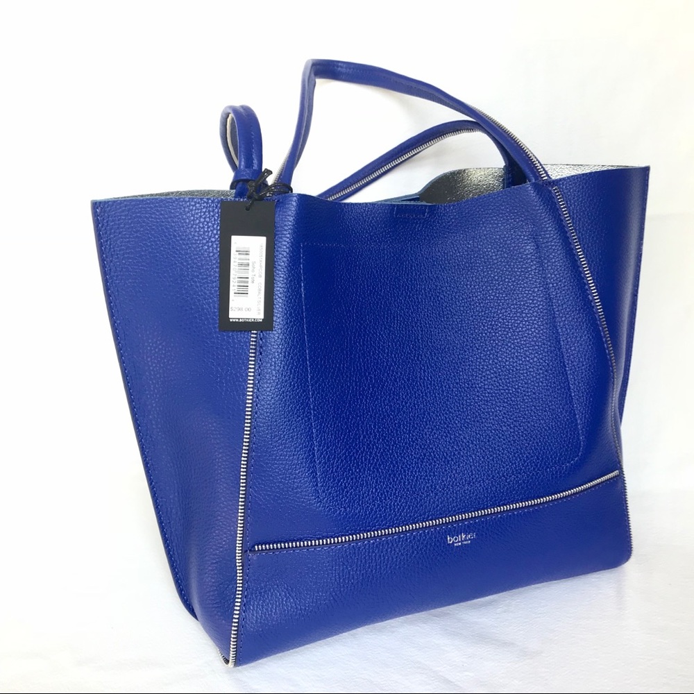 Botkier Soho pebbled leather tote cobalt blue - Picture 4 of 7